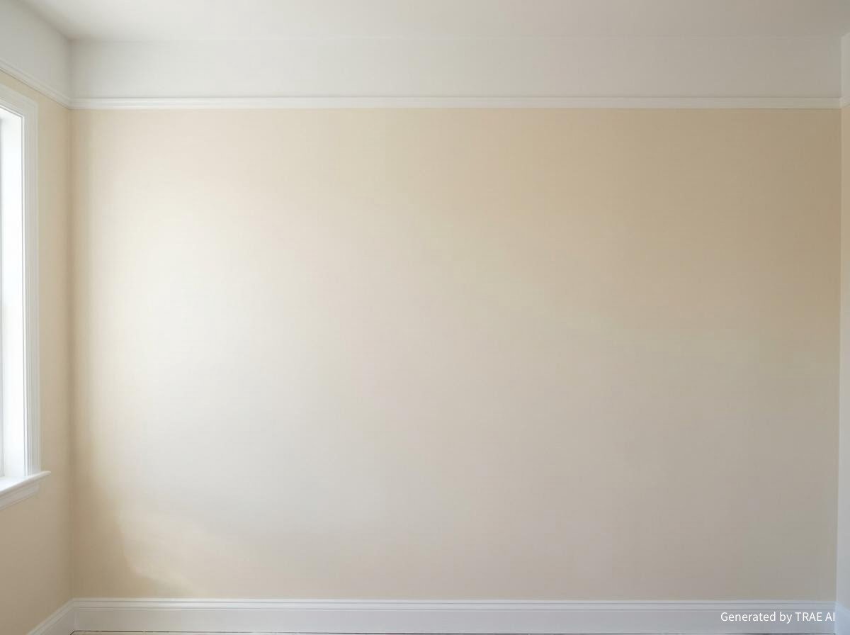 Malerarbeiten – frisch gestrichene Wand
